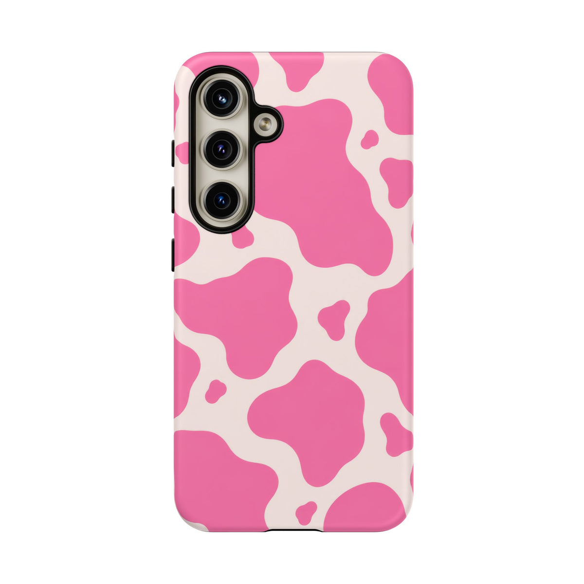 Strawberry Milk Samsung Galaxy Tough Case | Pink Cow Print