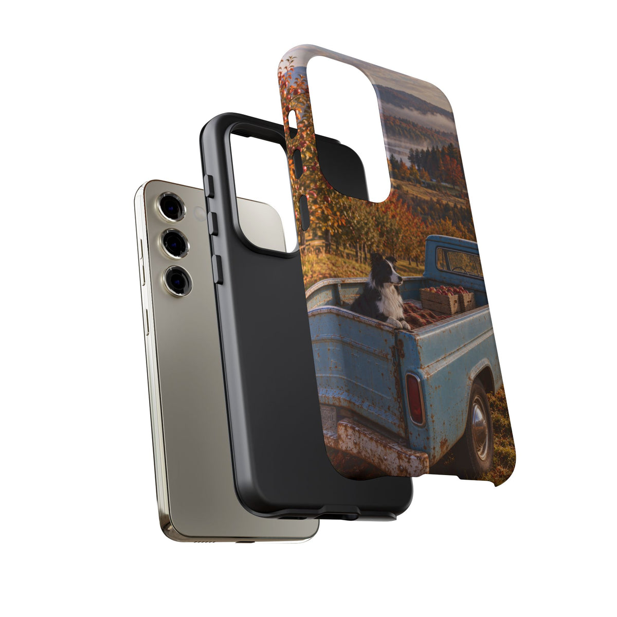 Blue Truck October Samsung Galaxy Tough Case | border collie