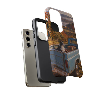 Blue Truck October Samsung Galaxy Tough Case | border collie