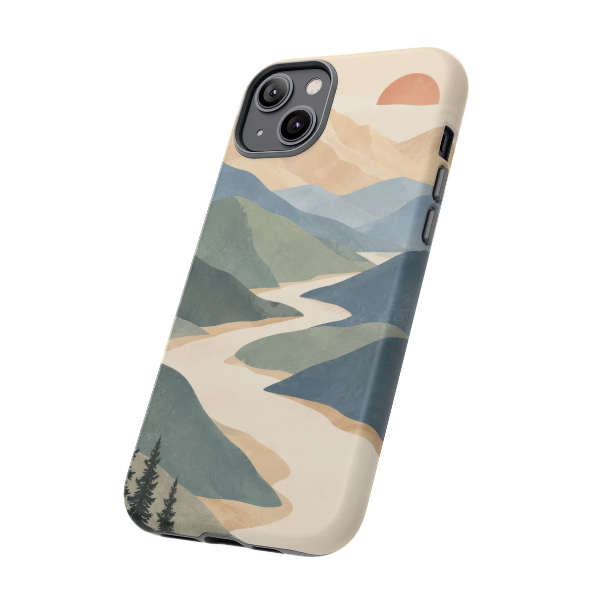 Quiet Pass iPhone Tough Case | mountain river