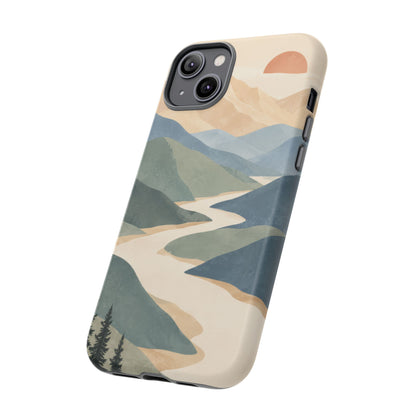 Quiet Pass iPhone Tough Case | mountain river