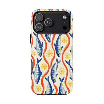 Sardine Social iPhone Tough Case | sardine print