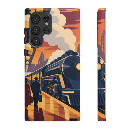 Travel by Train — Night Departure Samsung Galaxy Tough Case | train travel
