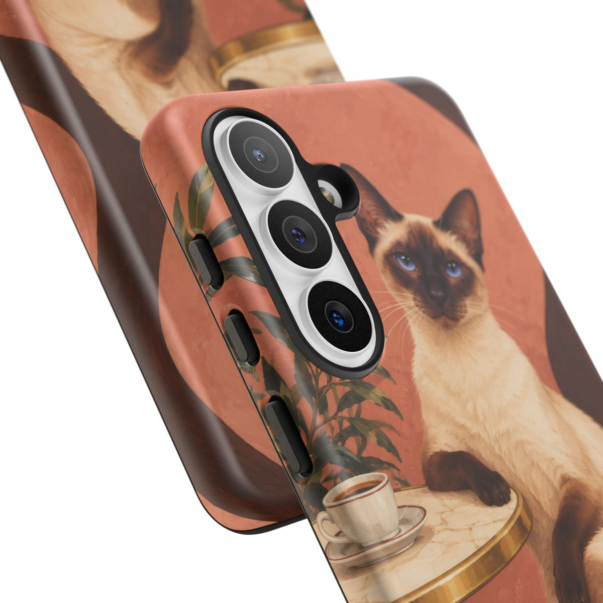 Espresso Cat Club Samsung Galaxy Tough Case | siamese cat
