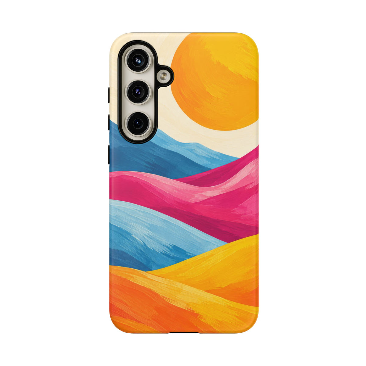 Golden Drift Samsung Galaxy Tough Case | colorful hills