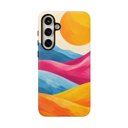 Golden Drift Samsung Galaxy Tough Case | colorful hills