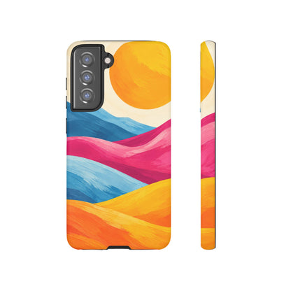 Golden Drift Samsung Galaxy Tough Case | colorful hills