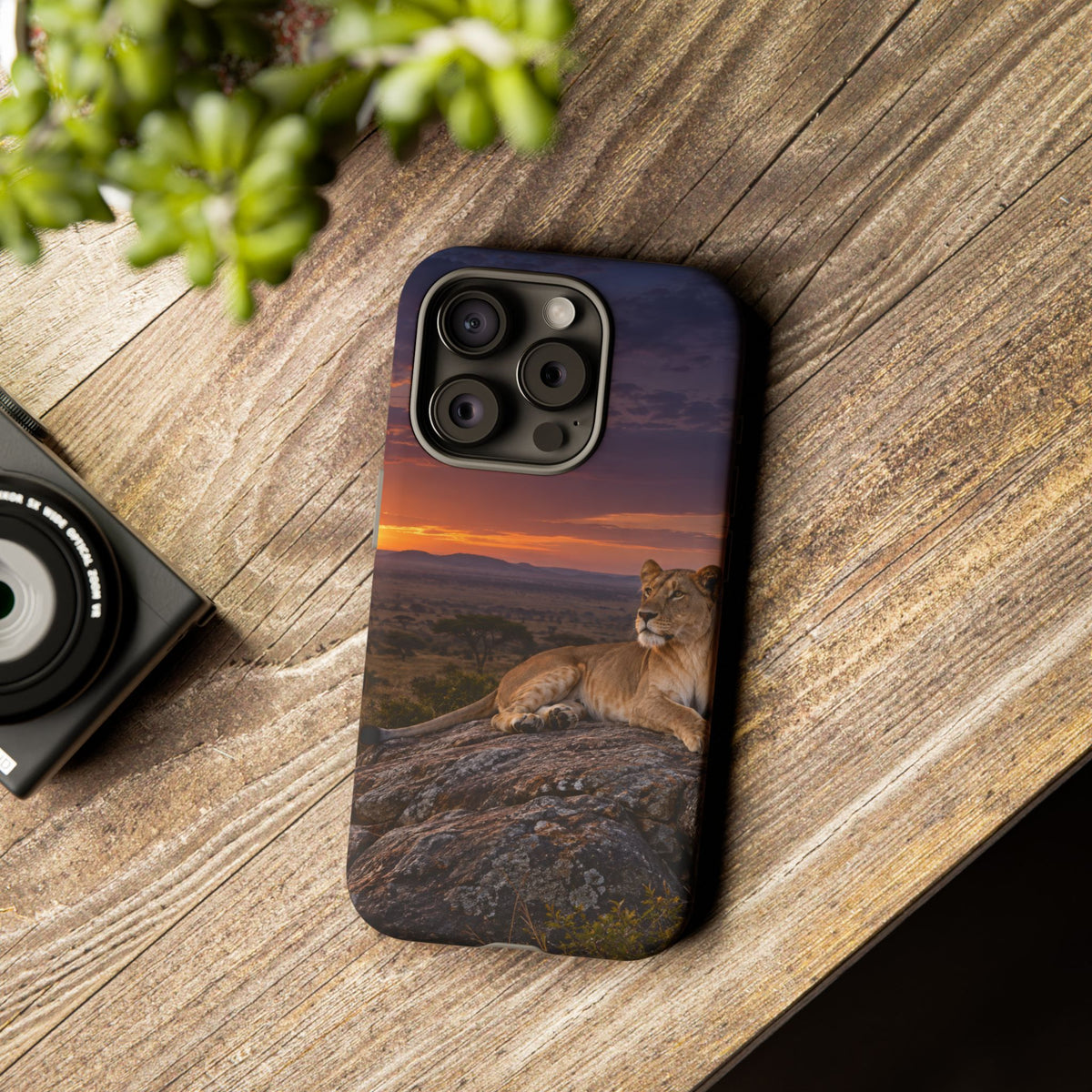 Lioness in the Blue Hour iPhone Tough Case