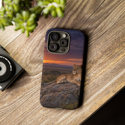 Lioness in the Blue Hour iPhone Tough Case