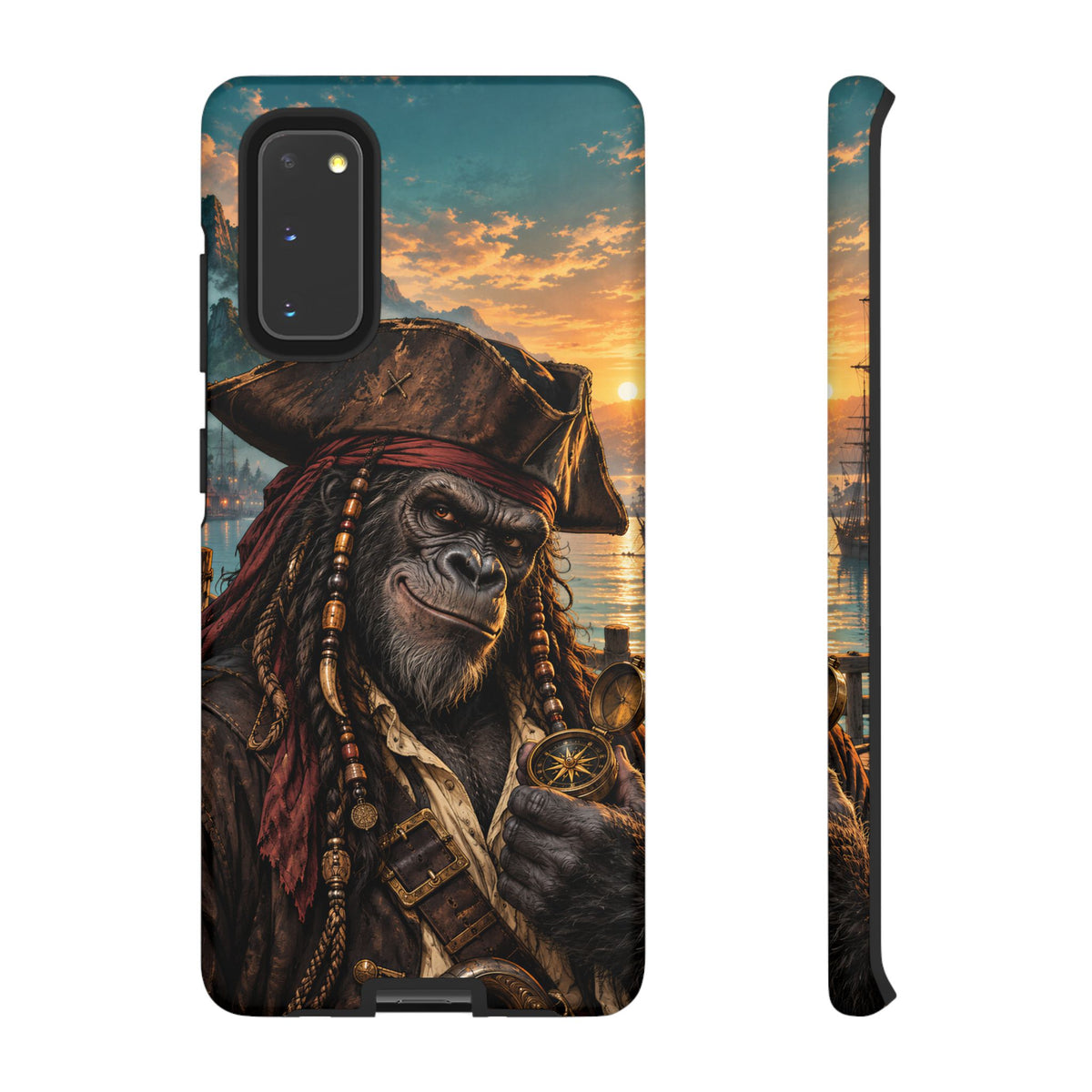 Pirate Gorilla Samsung Galaxy Tough Case | Captain Silverback