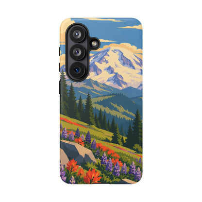 Mount Rainier — Meadow Radiance Samsung Galaxy Tough Case