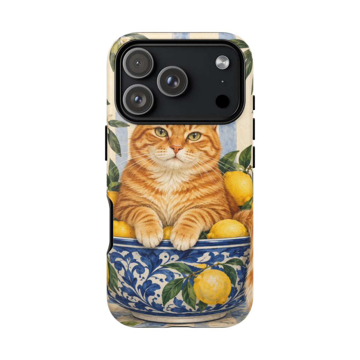 Citrus Inspector iPhone Tough Case | ginger cat