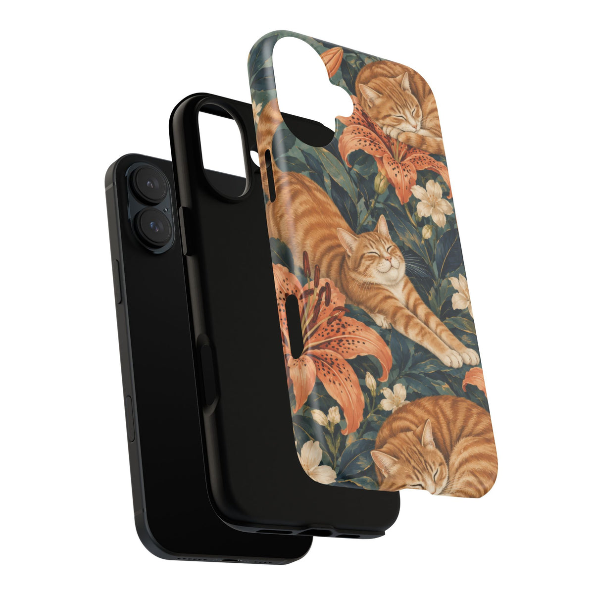 Tiger Lily Tabby iPhone Tough Case | tabby cats