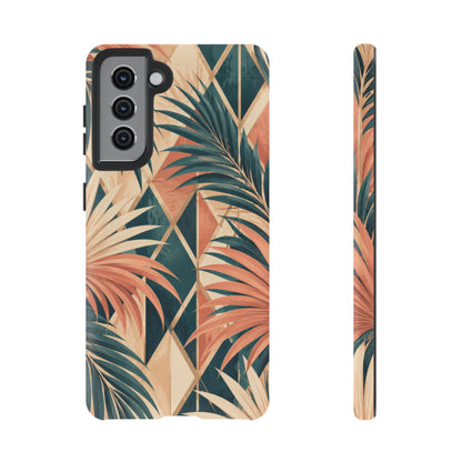Coral Palm Pavilion Samsung Galaxy Tough Case | art deco