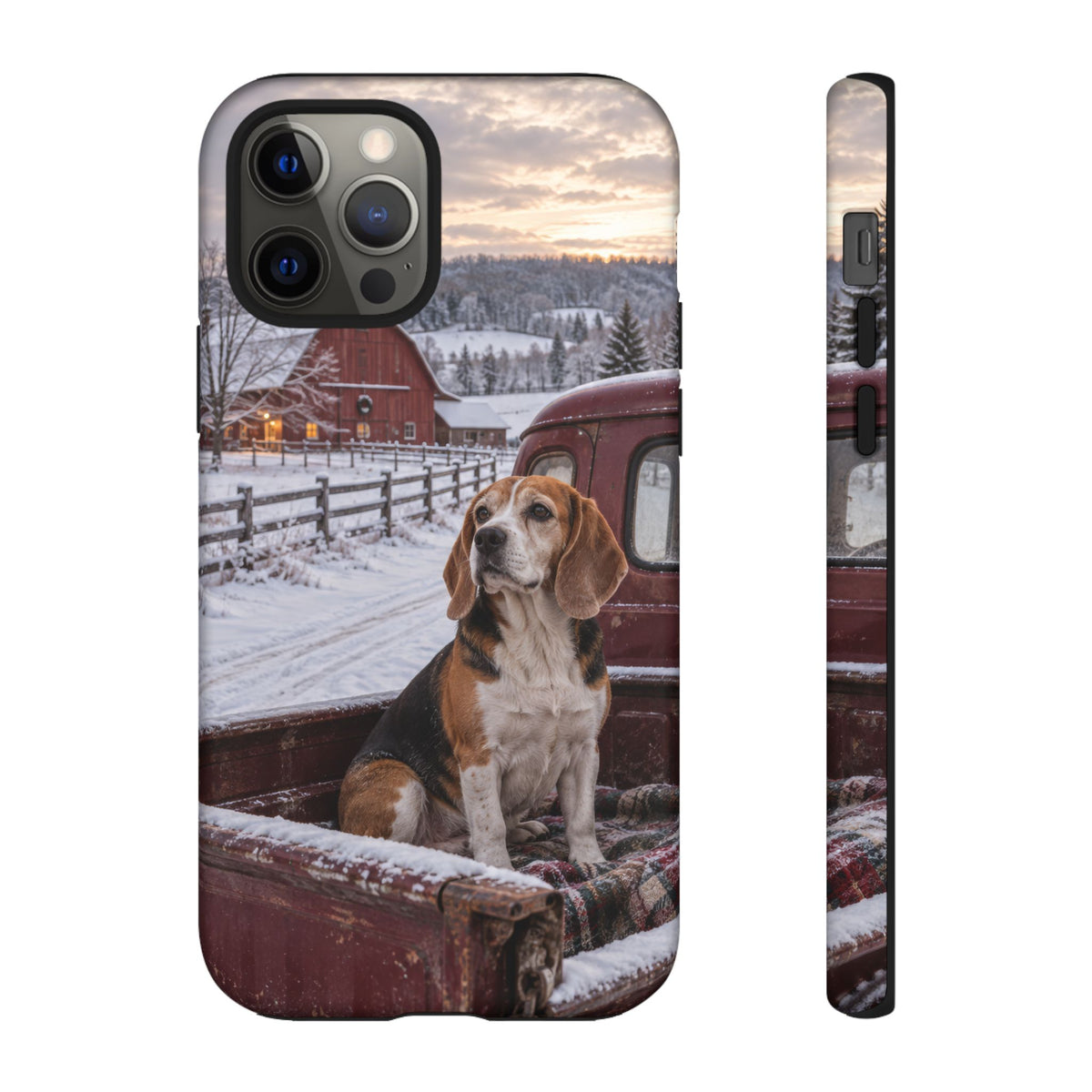 Winter Farm Watch iPhone Tough Case | beagle