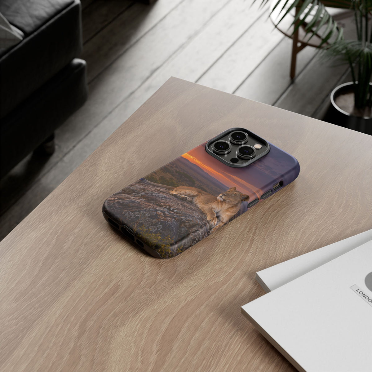 Lioness in the Blue Hour iPhone Tough Case