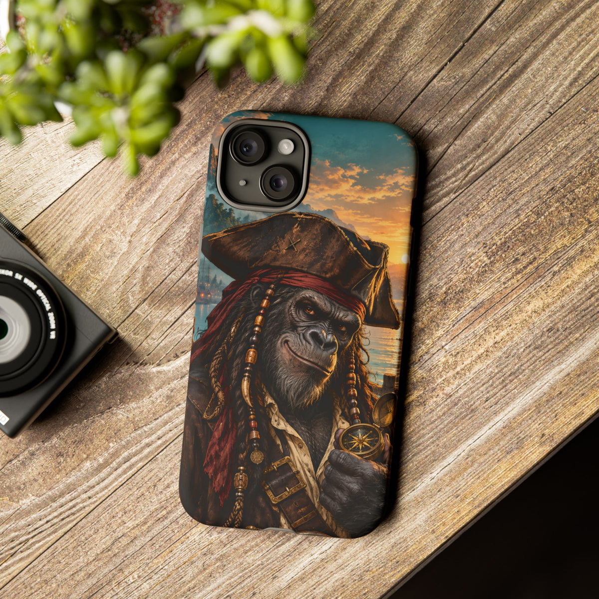 Pirate Gorilla iPhone Tough Case | Captain Silverback