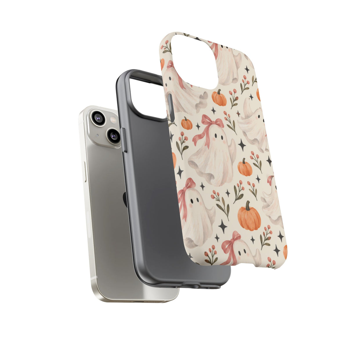 Blush Boo Social iPhone Tough Case | cute ghost
