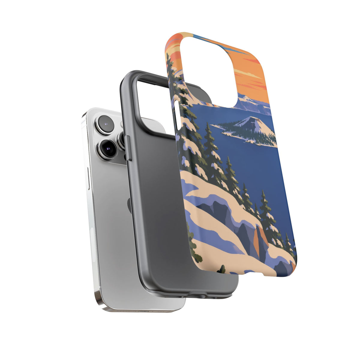 Crater Lake — Winter Caldera iPhone Tough Case