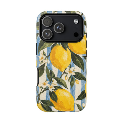 Riviera Lemons iPhone Tough Case | lemon print