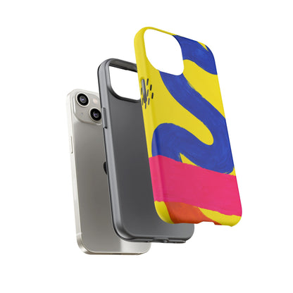 Offbeat iPhone Tough Case | Abstract Color Block Art
