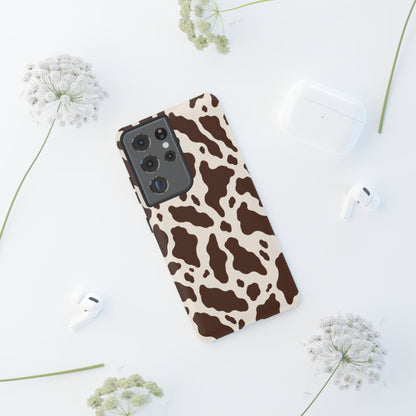 Cocoa Ranch Samsung Galaxy Tough Case | Brown Cow Print
