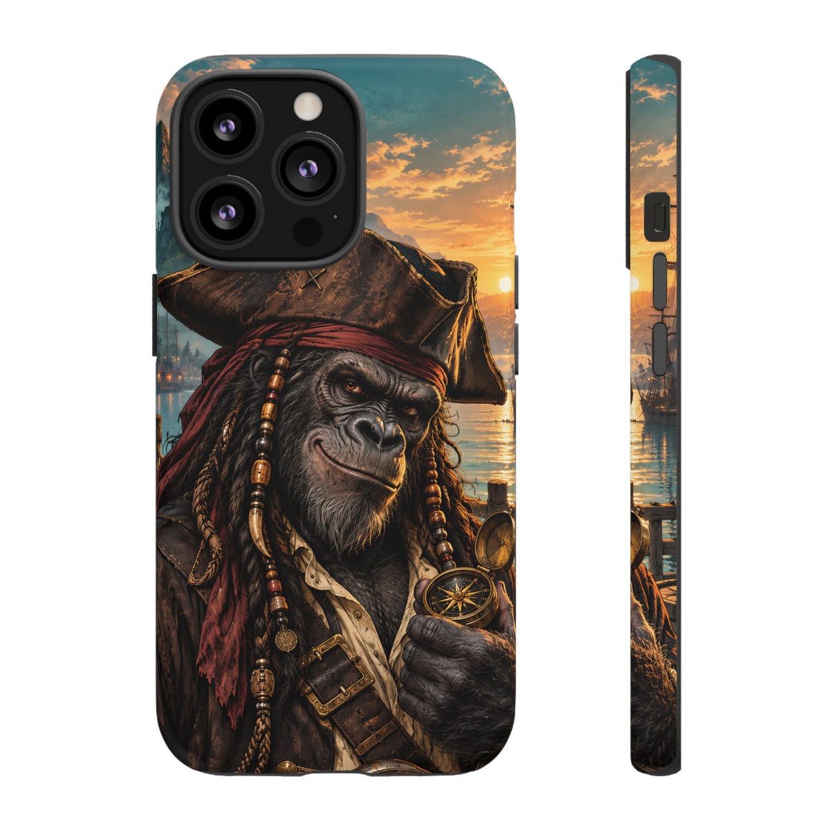 Pirate Gorilla iPhone Tough Case | Captain Silverback
