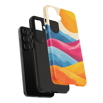 Golden Drift Samsung Galaxy Tough Case | colorful hills