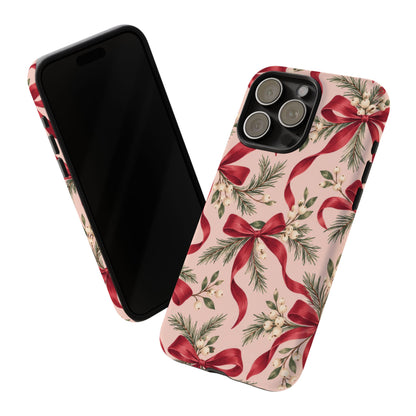 Ribbon Season iPhone Tough Case | christmas bows
