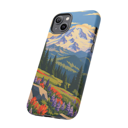 Mount Rainier — Meadow Radiance iPhone Tough Case