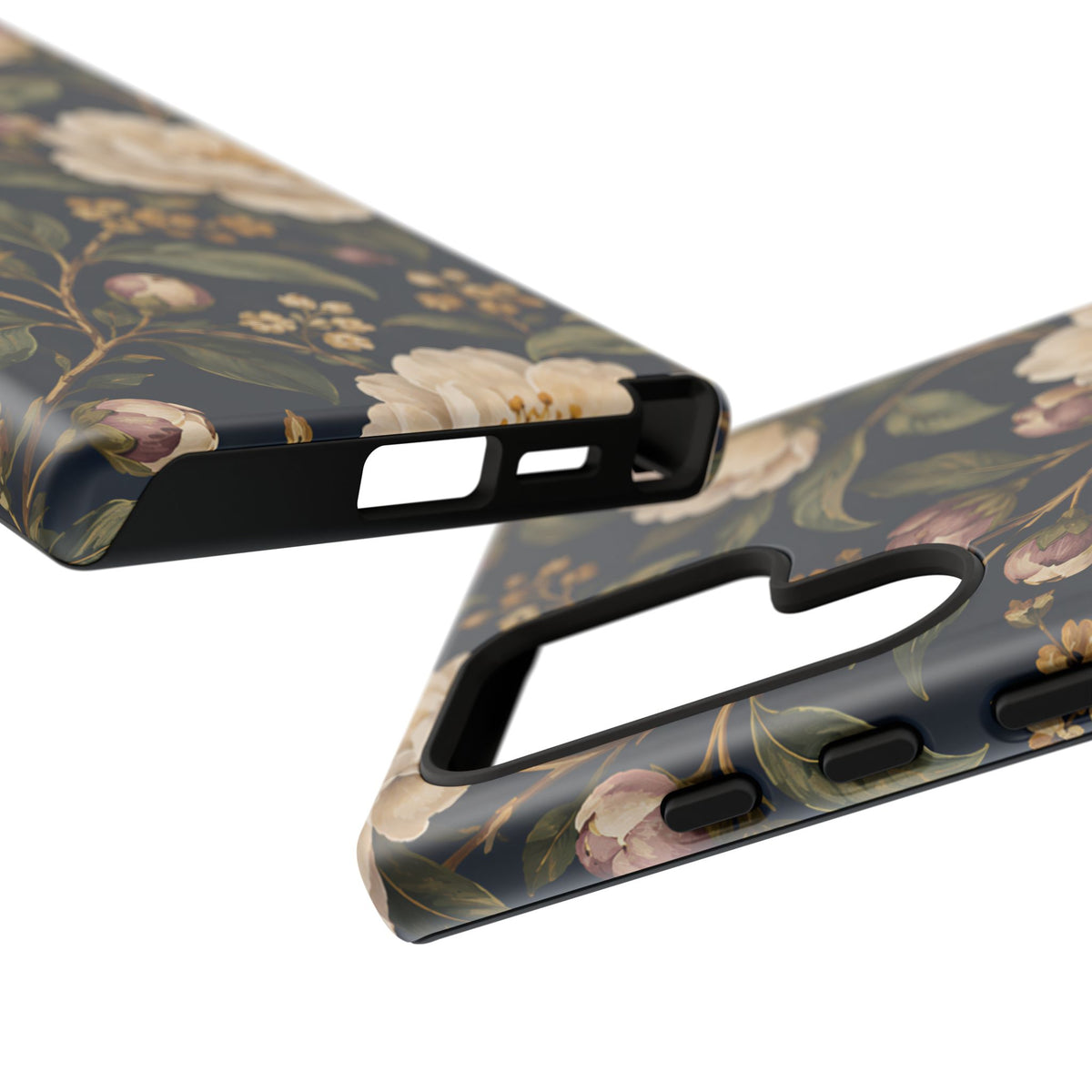 Dark Floral Samsung Galaxy Tough Case | Midnight Camellia