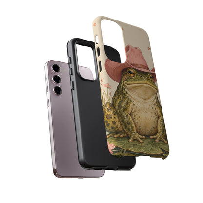 Cowboy Frog Samsung Galaxy Tough Case | Pink Hat Bullfrog