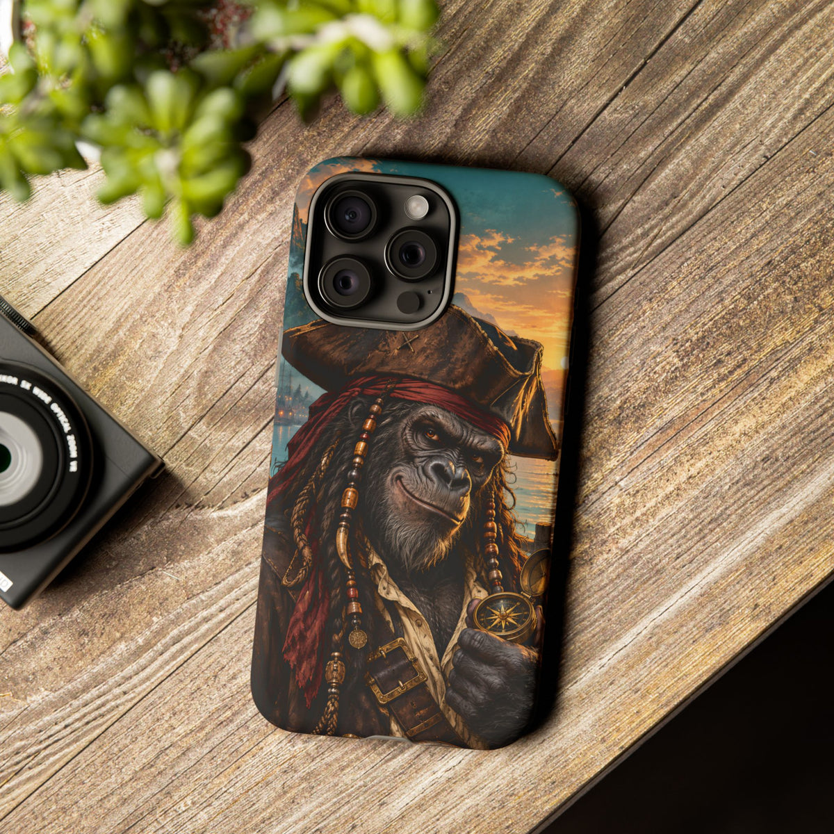 Pirate Gorilla iPhone Tough Case | Captain Silverback