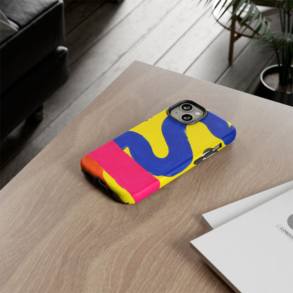 Offbeat iPhone Tough Case | Abstract Color Block Art