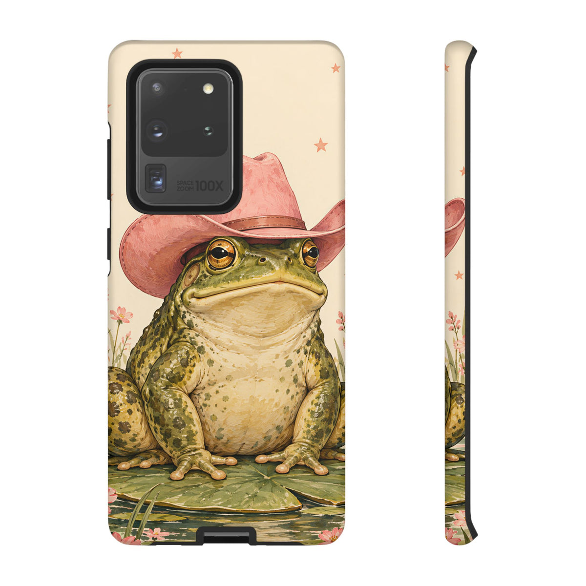 Cowboy Frog Samsung Galaxy Tough Case | Pink Hat Bullfrog