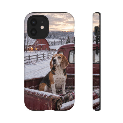 Winter Farm Watch iPhone Tough Case | beagle