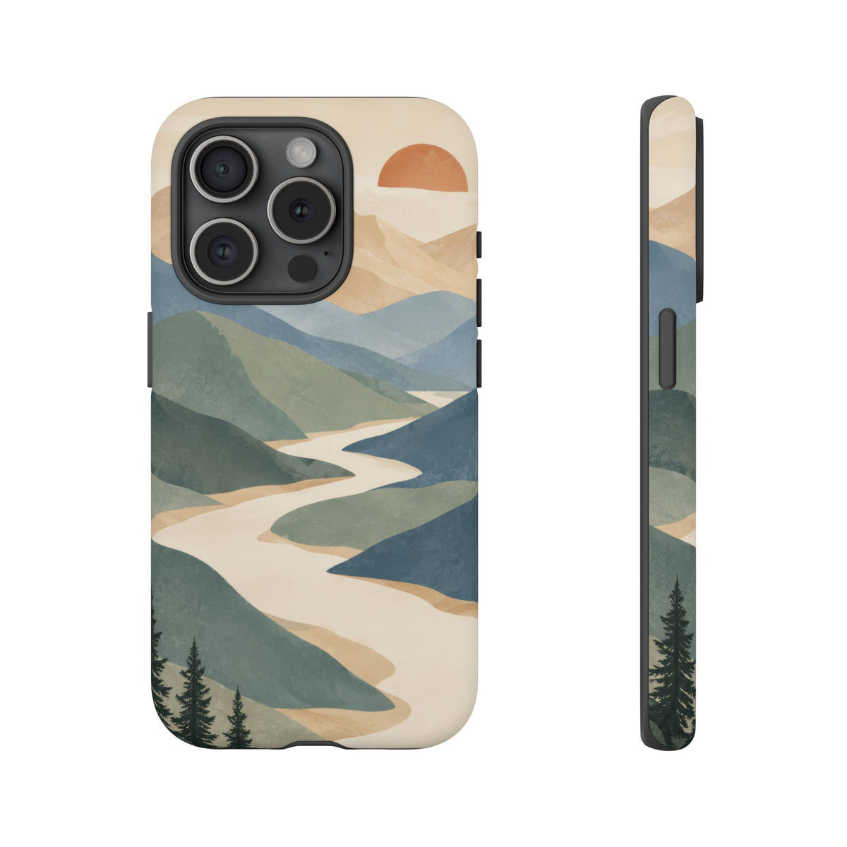 Quiet Pass iPhone Tough Case | mountain river