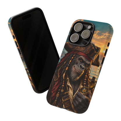 Pirate Gorilla iPhone Tough Case | Captain Silverback