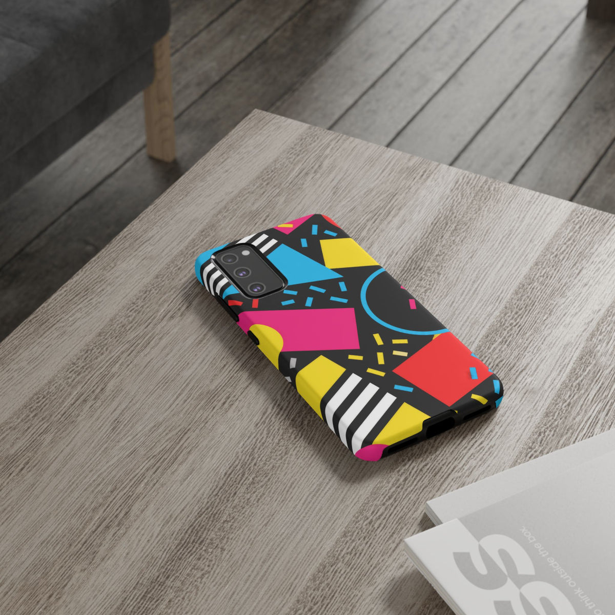 Midnight Confetti Samsung Galaxy Tough Case | Bright Abstract on Black