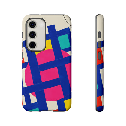 Chromatic Mischief Samsung Galaxy Tough Case | Geometric Color Block Art