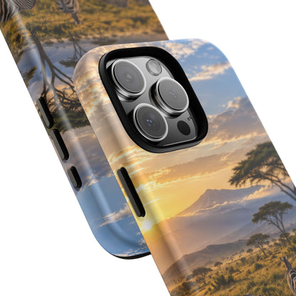 Zebra Water Mirror iPhone Tough Case | zebra safari