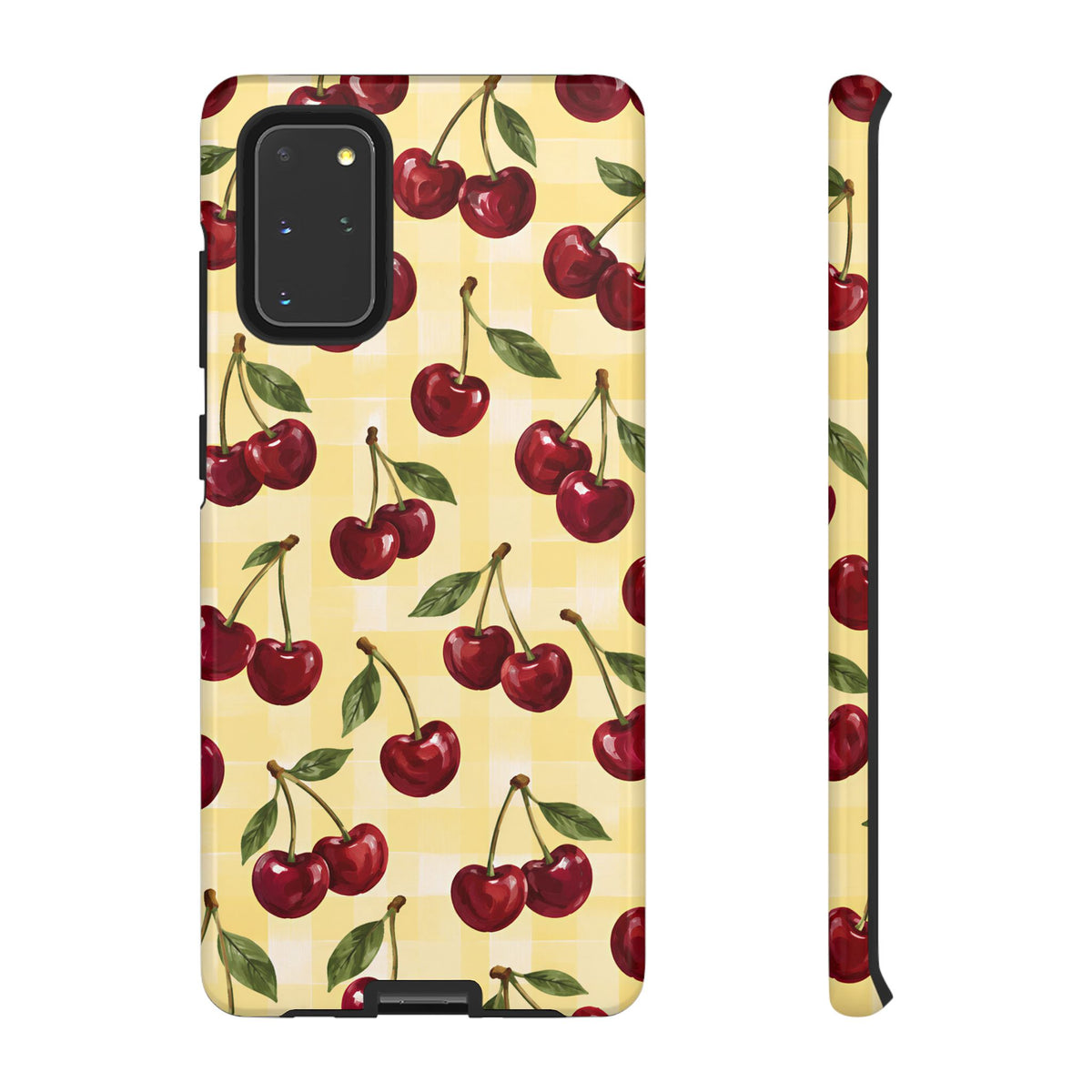 Cherry Gingham Samsung Galaxy Tough Case | Cherry Picnic