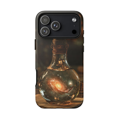 Bottled Cosmos iPhone Tough Case | Galaxy in an Antique Bottle