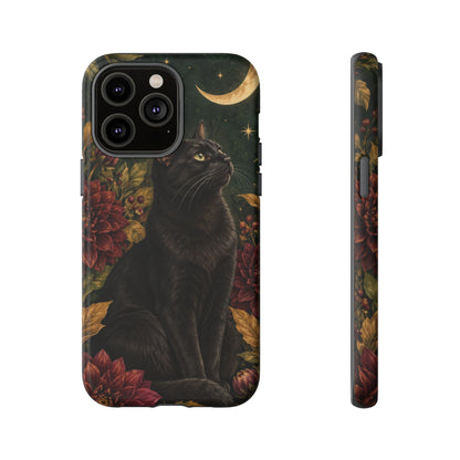 Midnight Familiar iPhone Tough Case | black cat
