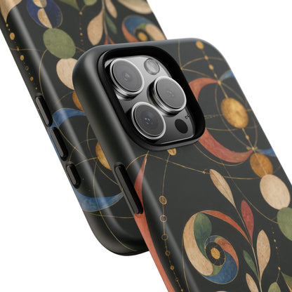 Orbital Garden iPhone Tough Case | Celestial Botanical Geometry