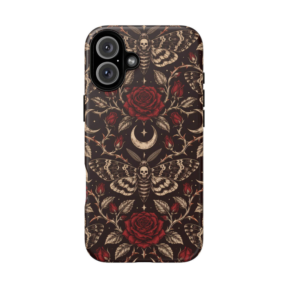 Velvet Moth Masquerade iPhone Tough Case | gothic moth