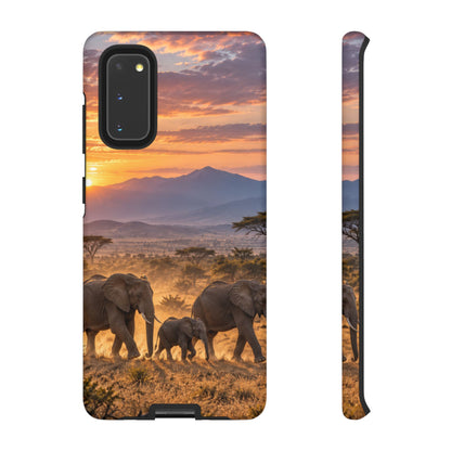 Elephants at First Light Samsung Galaxy Tough Case | african elephants