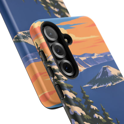 Crater Lake — Winter Caldera Samsung Galaxy Tough Case