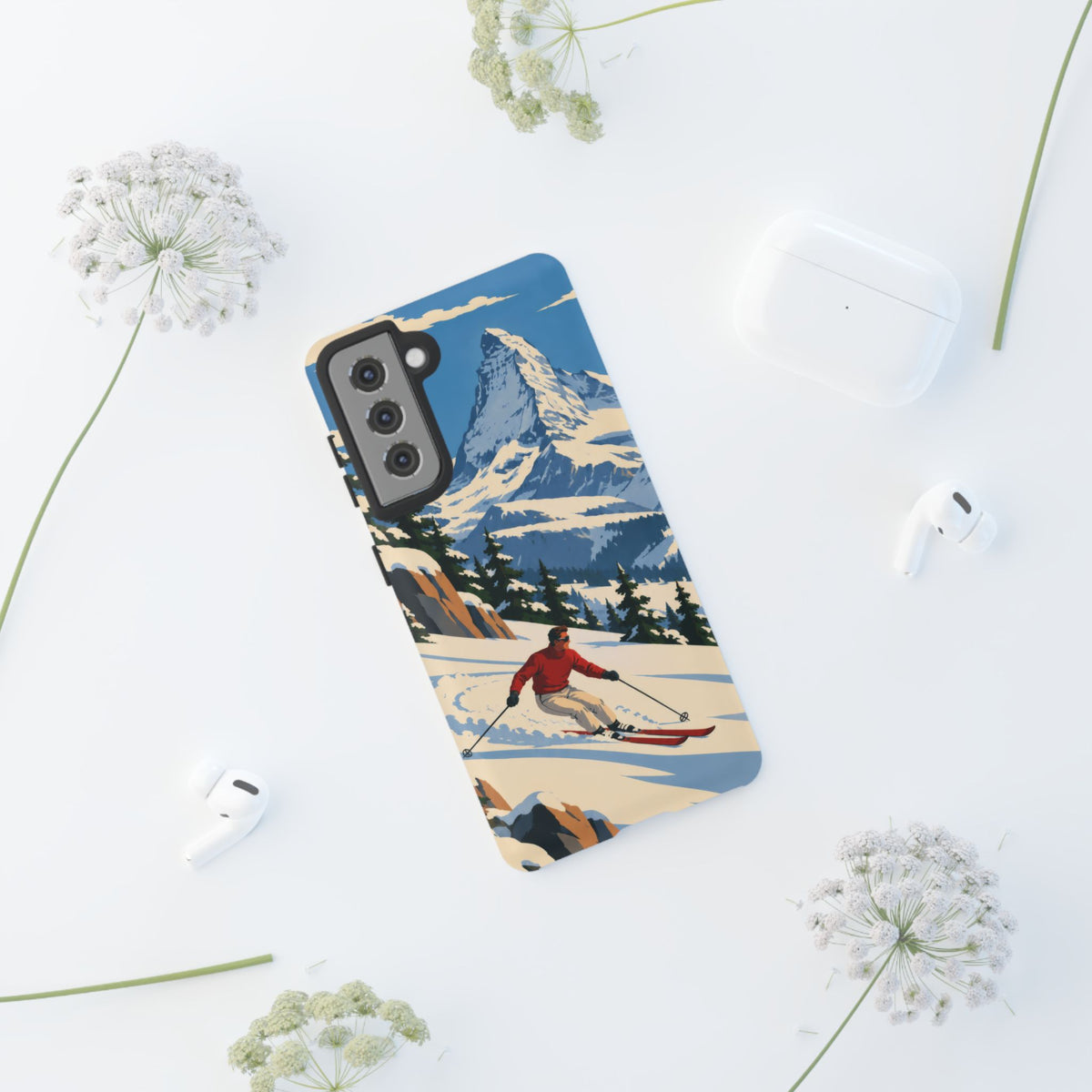 Swiss Skiing — Downhill Arc Samsung Galaxy Tough Case