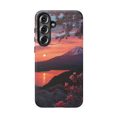 Fuji Moonlit Sakura Samsung Galaxy Tough Phone Case